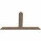 Ekena Millwork Portland Smooth Timber Gable Bracket, Douglas Fir, 60"W x 35"H x 1 1/2"D x 5 1/2"F, 14/12 Pitch GBW060X35X0206POR00SDF - alternate 5